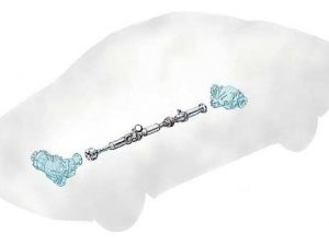 Transmision central y juntas HF 4WD