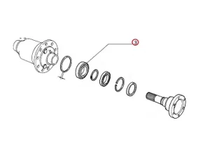 Rodamiento Interior Izquierdo TORSEN
