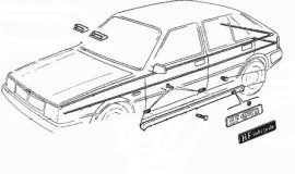 Interior, exterior y grapas